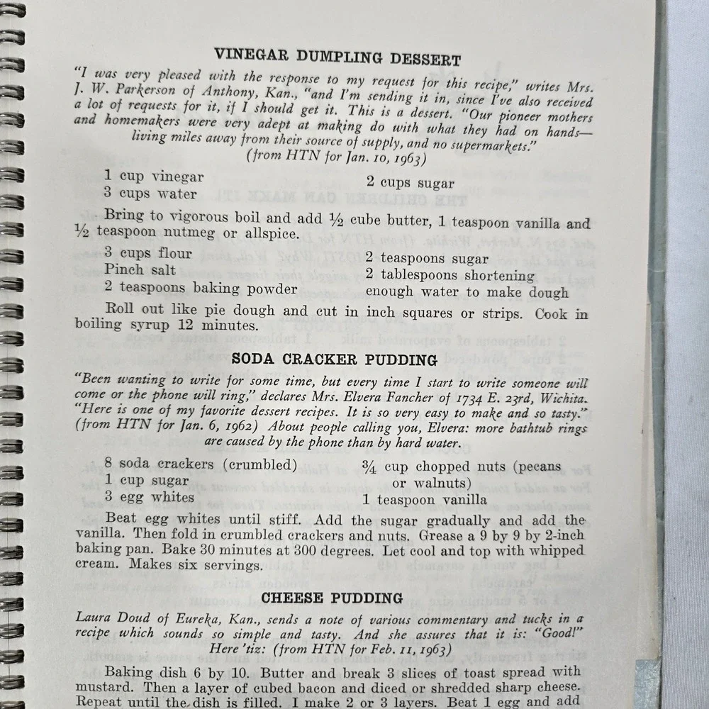 Rare Vintage 1963 Recipes And Budget Saves Cookbook Volume 2 | Home Town News